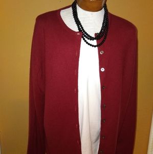 2ply Burgundy Cashmere Sweater